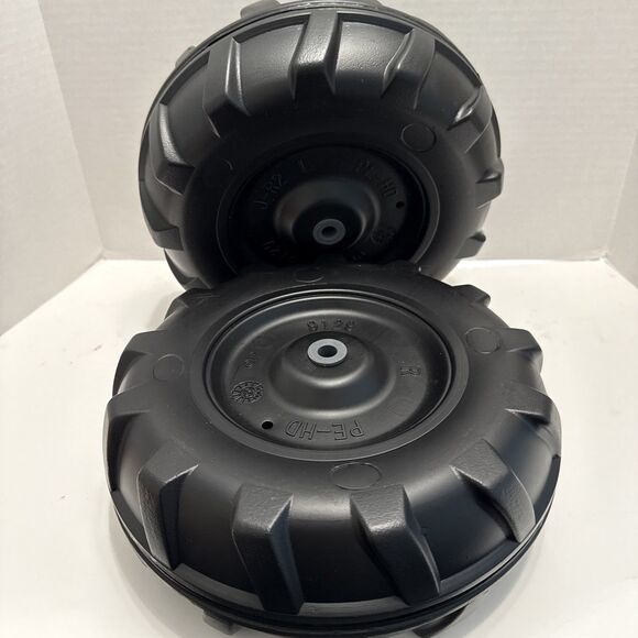 Peg Perego Ground Force/Ground Loader Front Wheel Pack Only, Black | Set of 2 - Picture 1 of 6